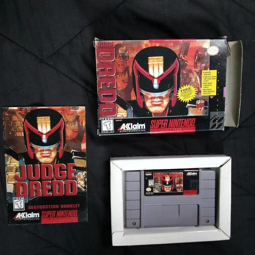 Judge Dredd Super Nintendo Game SNES CIB